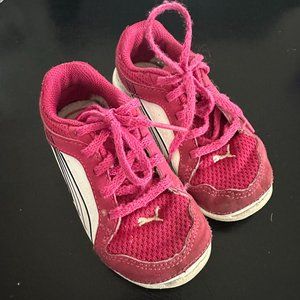 PUMA L.I.F.T. Racer Jr. White-Pink Sz 6 Sneakers